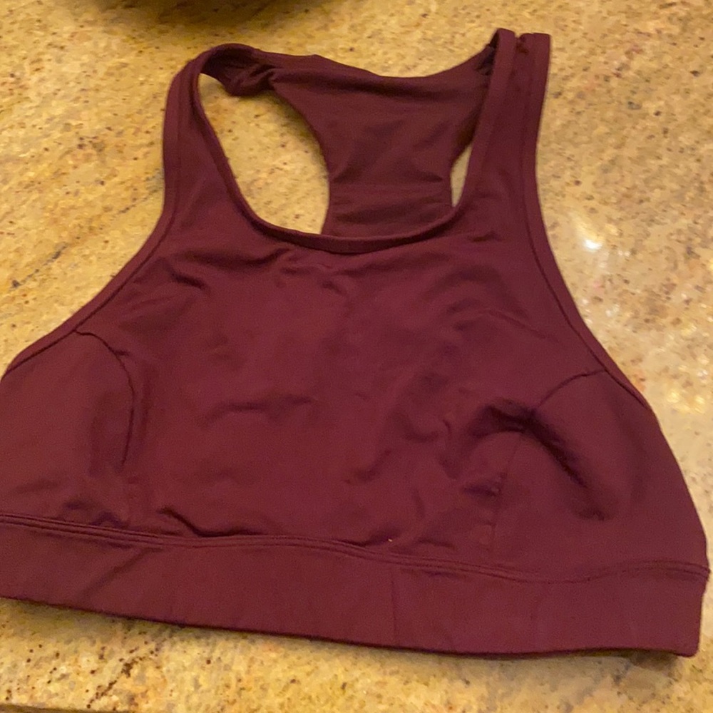 Burgundy lululemon bra . Size 10